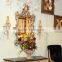 MW-0008-01 Baroque style hanging wall candle holder with metal
