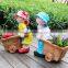 christmas garden statue decorations fiberglass garden child statue