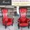 YM01 hot sale high back king chair,wedding king chair,throne king chair
