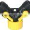 ABS plastic 2-way hose shut-off valve garden hose connector