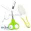 SBS0016 CE qualified nail clipper & brush & scissor baby care set with window box
