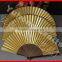 Gold and silver color Japanese hand fan