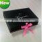 Dark Black Ribbon Tie Flat Packagings Box For Women Bra ,Flat Box With Gold Logo