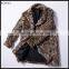 2017 New Fashion Thick Leopard Fake Fur Coat Women