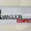 Customized high density damask woven labels for garments
