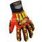 Seibertron High-vis Waterproof style impact protection work glove en388 Hi Vis Palm working mechanical gloves