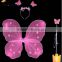 wholesale single nylon butterfly glitter fairy wings girls dress up costume wedding favors