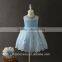 princess clothing pink sequines flowers kids party dresses blue mesh dress for kids girl
