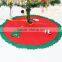 HD1044 Red color 100cm Christmas tree skirt