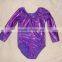 long sleeve gymnastics leotards in any color fabric- Pink Twinkle Pictured