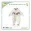 80/20% cotton/polyester winter white overalls for babies