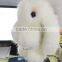 Hot Sales Cute Mink Fur Rabbit Shape Ball Plush Keychain