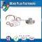 Taiwan Stainless Steel 18-8 Copper Brass Aluminum Brass Double Spring Washer Conical Lock Washer Standard Spring Washer