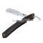 "GOLDOLLAR RB-3" wooden barber straight razor uses changeable blades