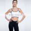 Women's built-up sports bras white sexy workout tops for running gym sports bra custom