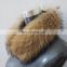 Hand made genuine raccoon fur collar custom size/color fur collar