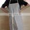 100% pure linen cafe shop apron in natural color with drawstring ties