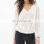 CHEFON Beaded v cut ladies evening party blouses cheap
