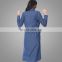 Blue turkey tops factory directly sell muslim women fashion blouse