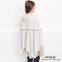 Women100% Cashmere hand wash Front Zip hoodie Poncho