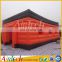 RED inflatable lawn party tent, inflatable cube tent for adult party event