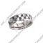 Polished inside engraved film shape titanium rings for men