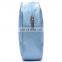 custom foaming satin cosmetic bag with embroidery logo makeup zipper bag wholesale