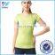 Yihao New Wholesale Bodybuliding Custom Woman Sportswear Fashion running Plain T Shirt Sports Yoga T Shirt