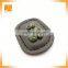 Clothing Metal Letter Logo Small Zamak Label Designer Metal Labels And Tags For Handbag Garment Purse Wallet