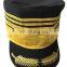 gold braid door man cap/service cap with embroidery visor