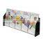 Clear single pocket pmma document stand plexiglass magazine display rack acrylic document display rack