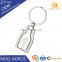 Souvenirs promotional zinc alloy silver color custom metal bottle opener keychain
