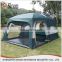 China made huge canvas PE polyester rain fly waterproof mesh dome tent