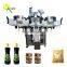 Glass Plastic Flat Bottle Sticker Labeling Machine Wrap Around With Printer