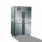 Double Door Freestanding Stainless Steel Kitchen Chiller, Upright Stainless Steel Deep Freezer