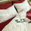 Japanese Style tartan design luxury Cotton Home bed sheets bed sheet bedding set