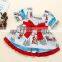 2020 autumn childrens girls christmas print dress
