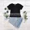 2020 Baby Girl Sets Short Sleeves Tops + Denim Skirts Children's Clothing Wholesale
