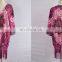 New Arrivals Beach Cover up Floral Romantic Swimwear Ladies Pareo Beach Cape Purple Tassel Beach Dress Chiffon Swimwear