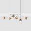 Glass ball coffee shop lighting pendant hanging chandeliers hotel led pendant lights
