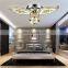 Factory price hot sale led fancy crystal ceiling light for living room