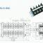 Termin Block High Current PCB Barrier Terminal Block Connector 19.00mm Pitch 600V 60A