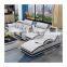 Multi-functional L Shaped Real Cow Leather Living Room Sofa Massage Bed Sofas in Prefab House