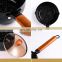 2021 new pressing popular kitchen cookware soup  glass cover wood pattern cheap marble non stick sauce pan