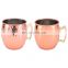 Reusable Metal Branded Drinking Cup Double Walled Small Handle Beer Mug Stainless Steel