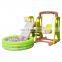 New indoor plastic toys slide and swing set for home and kindergarten