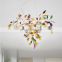 Pendant Lamp For Indoors Iron Lamp Body Agate Dining Ceiling Modern Colorful Luxury Agate Chandelier Light