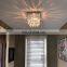 modern fancy crystal drop home bedroom kitchen chrome decorative ceiling light