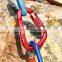 JRSGS Whosale 12-30KN Round/D-Sharped Aluminum Carabiner Clip Screw Locking Camping Climbing Hiking Snap Hook S7116