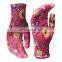 13 gauge gardening working coated  custom pattern nitrile garden gloves